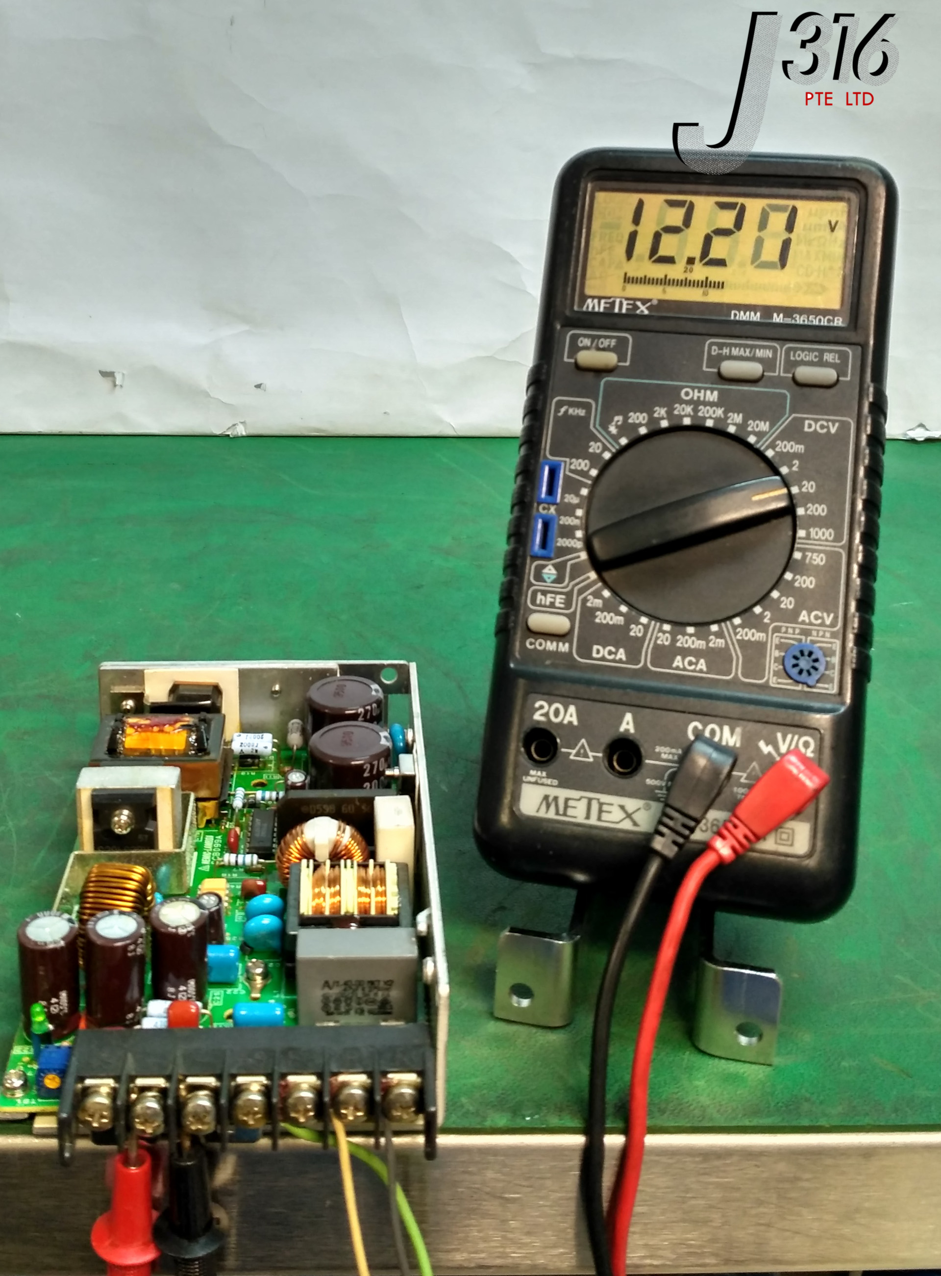 9337 NEMIC-LAMBDA POWER SUPPLY, I/P: 100-120VAC, 2.2A, O/P: 12V